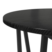Produktbild för Sidobordsset 2 pcs Svart Ek