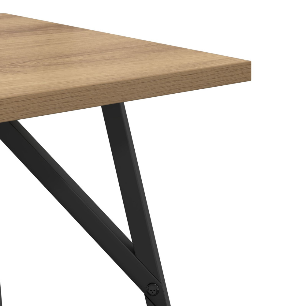 Produktbild för Sidobordsset 2 pcs Artisan Ek och Svart