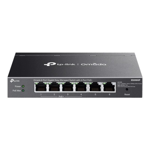 TP-LINK TP-Link Omada ES206GP V1 - switch - 6 portar - Administrerad