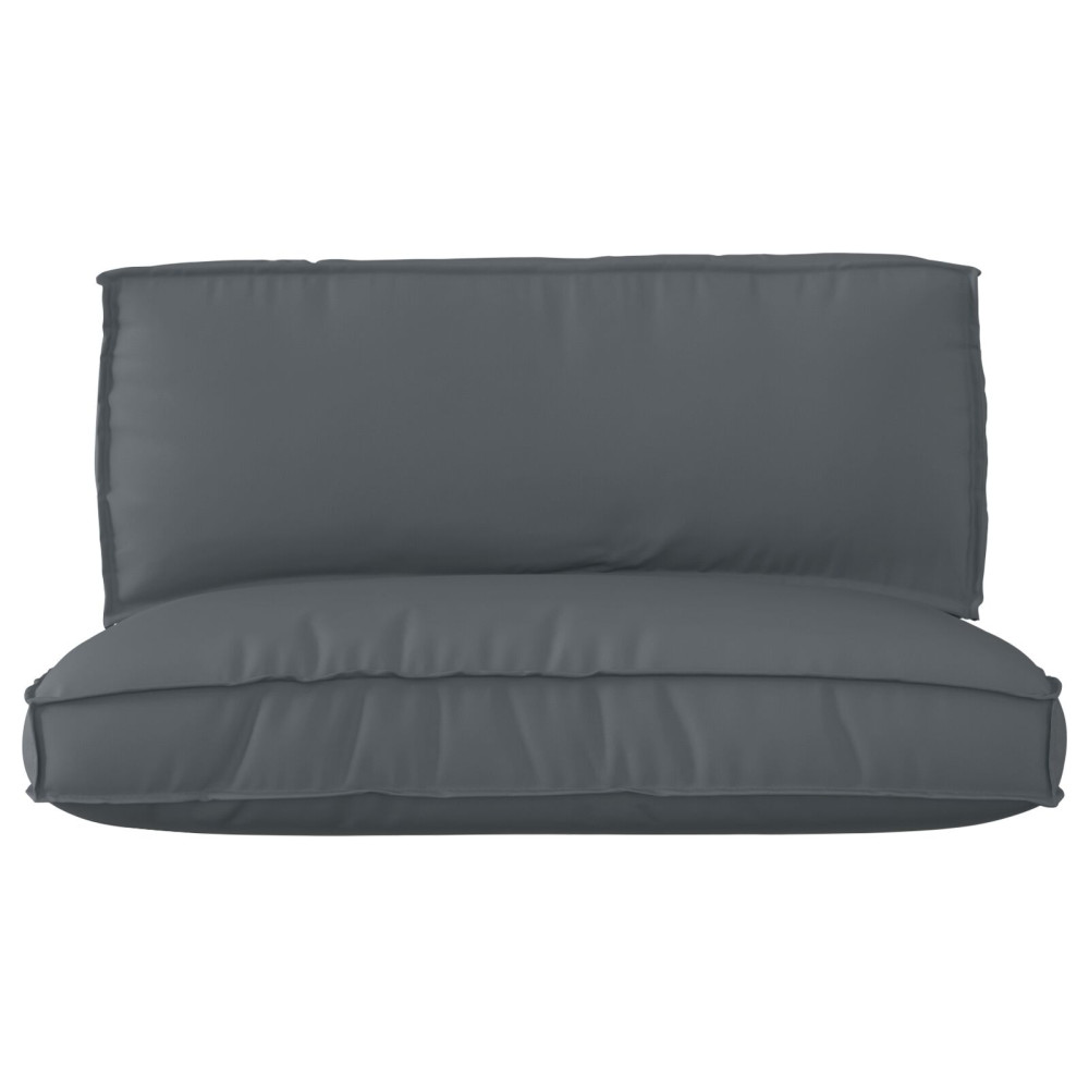 Produktbild för Pallkuddset 2 pcs Antracit Oxford Tyg