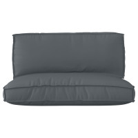 Produktbild för Pallkuddset 2 pcs Antracit Oxford Tyg