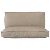 Produktbild för Pallkuddset 2 pcs Taupe Oxford Tyg