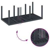 Produktbild för Trädgårdsmöbelset 7 pcs Antracit Polypropylen