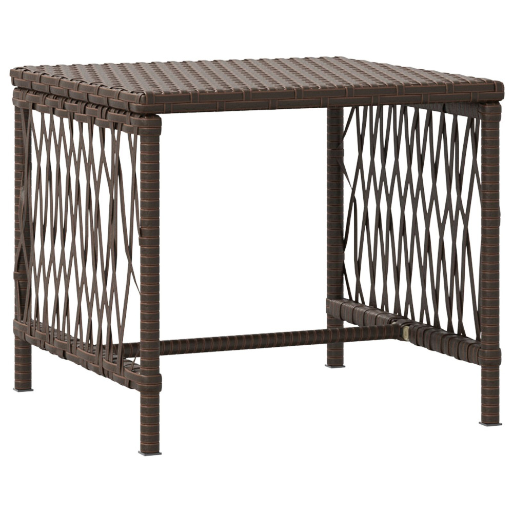 Produktbild för Solstol 3 pcs Brun och krämvit 200 x 55 x 92 cm konstrotting