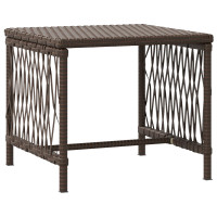 Produktbild för Solstol 3 pcs Brun och krämvit 200 x 55 x 92 cm konstrotting