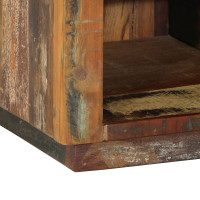 Produktbild för Skoskåp med hylla Brun 110 x 35 x 40 cm Solid återvunnen trä