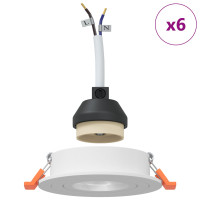 Produktbild för Spotlight 6 pcs Vit 9 x 9 x 2 cm Aluminium