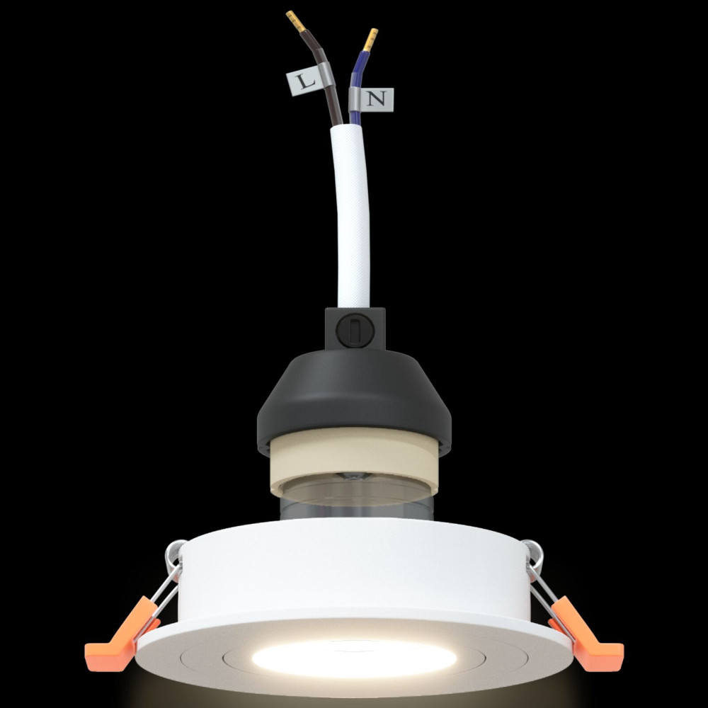 Produktbild för Spotlight 6 pcs Vit 9 x 9 x 2 cm Aluminium