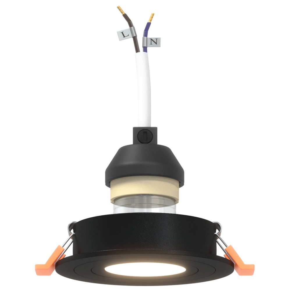 Produktbild för Spotlight 24 pcs Svart 9 x 9 x 2 cm Aluminium