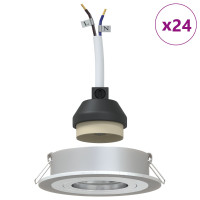 Produktbild för Spotlight 24 pcs Silver 9 x 9 x 2 cm Aluminium