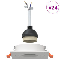 Produktbild för Spotlight 24 pcs Vit 9 x 9 x 2 cm Aluminium