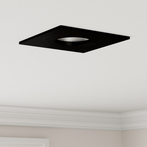vidaXL Spotlight 6 pcs Svart 9 x 9 x 2 cm Aluminium
