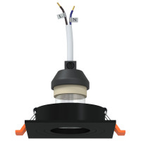 Produktbild för Spotlight 24 pcs Svart 9 x 9 x 2 cm Aluminium