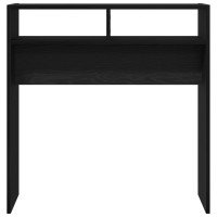 Produktbild för Konsolbord Svart Ek 78 x 30 x 80 cm Konstruerat trä