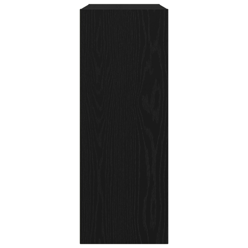 Produktbild för Konsolbord Svart Ek 78 x 30 x 80 cm Konstruerat trä
