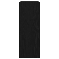 Produktbild för Konsolbord Svart Ek 78 x 30 x 80 cm Konstruerat trä