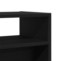 Produktbild för Konsolbord Svart Ek 78 x 30 x 80 cm Konstruerat trä