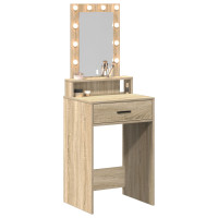 Produktbild för Smyckebord med låda Brun 50 x 41 x 140 cm Konstruerat trä