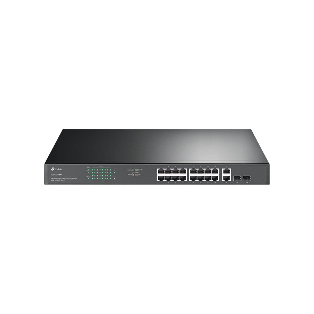 Produktbild för TP-Link JetStream TL-SG1218MP - V1 - switch - 18 portar - rackmonterbar