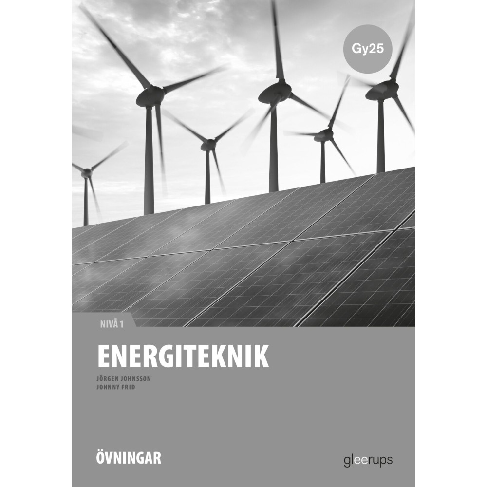 Produktbild för Energiteknik 1, instuderingsuppgifter, Gy25 (häftad)
