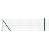 Produktbild för Svetsat Stålstaket med Betongbas 100 x 0,5 m (B x H)