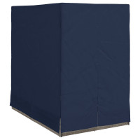Produktbild för Dubbel solstol Justerbar Svart 205 x 129 x 200 cm konstrotting