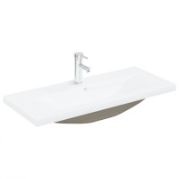 Produktbild för Badrumsskåp med handfat Svart Ek 90 x 39 x 62 cm