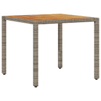 Produktbild för Trädgårdsmöbelset 3 pcs Grå konstrotting