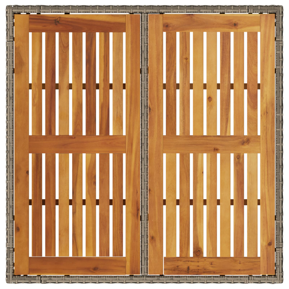 Produktbild för Trädgårdsmöbelset 5 pcs Grå konstrotting