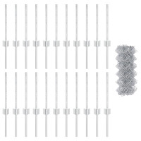 Produktbild för Kedjestängsel med stolpe 25 x 0,4 m (B x H) Varmförzinkad stål