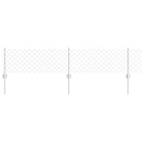 Produktbild för Kedjestängsel med stolpe 25 x 0,4 m (B x H) Varmförzinkad stål