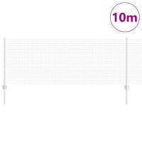 Produktbild för Svetsat trådgärd med stolpe 10 x 0,8 m (B x H)