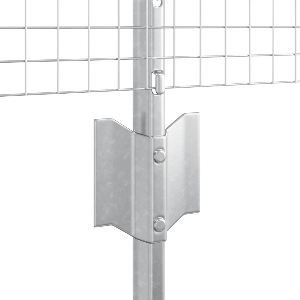 Produktbild för Svetsat trådgärd med stolpe 10 x 0,8 m (B x H)