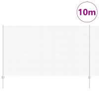 Produktbild för Utomhus Svetsat Stängsel med Stolpar 10 x 1,4 m Silver Mesh