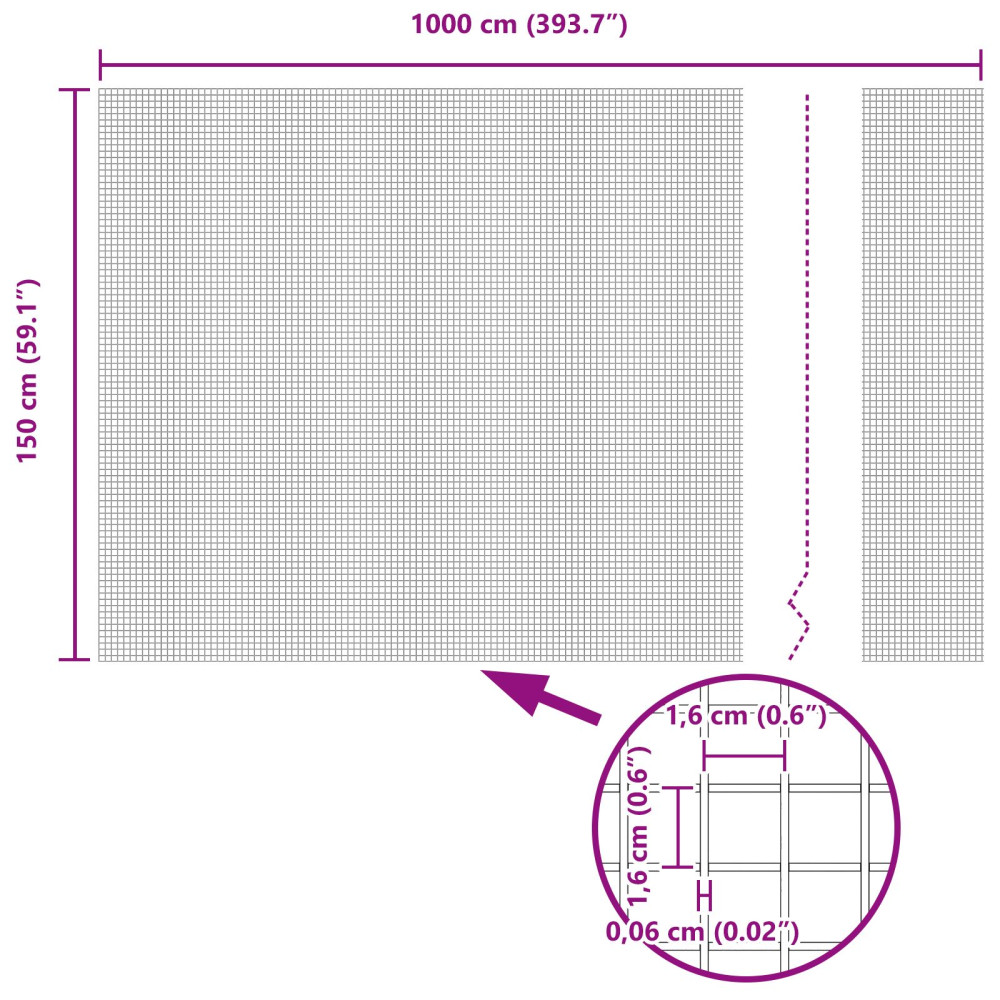 Produktbild för Utomhus Svetsat Stängsel med Stolpar 10 x 1,5 m Silver Mesh