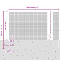 Produktbild för Utomhus Svetsat Stängsel med Stolpar 10 x 1,6 m Silver Mesh