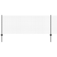 Produktbild för Svetsat trådgärd med stolpe 100 x 0,8 m (B x H)