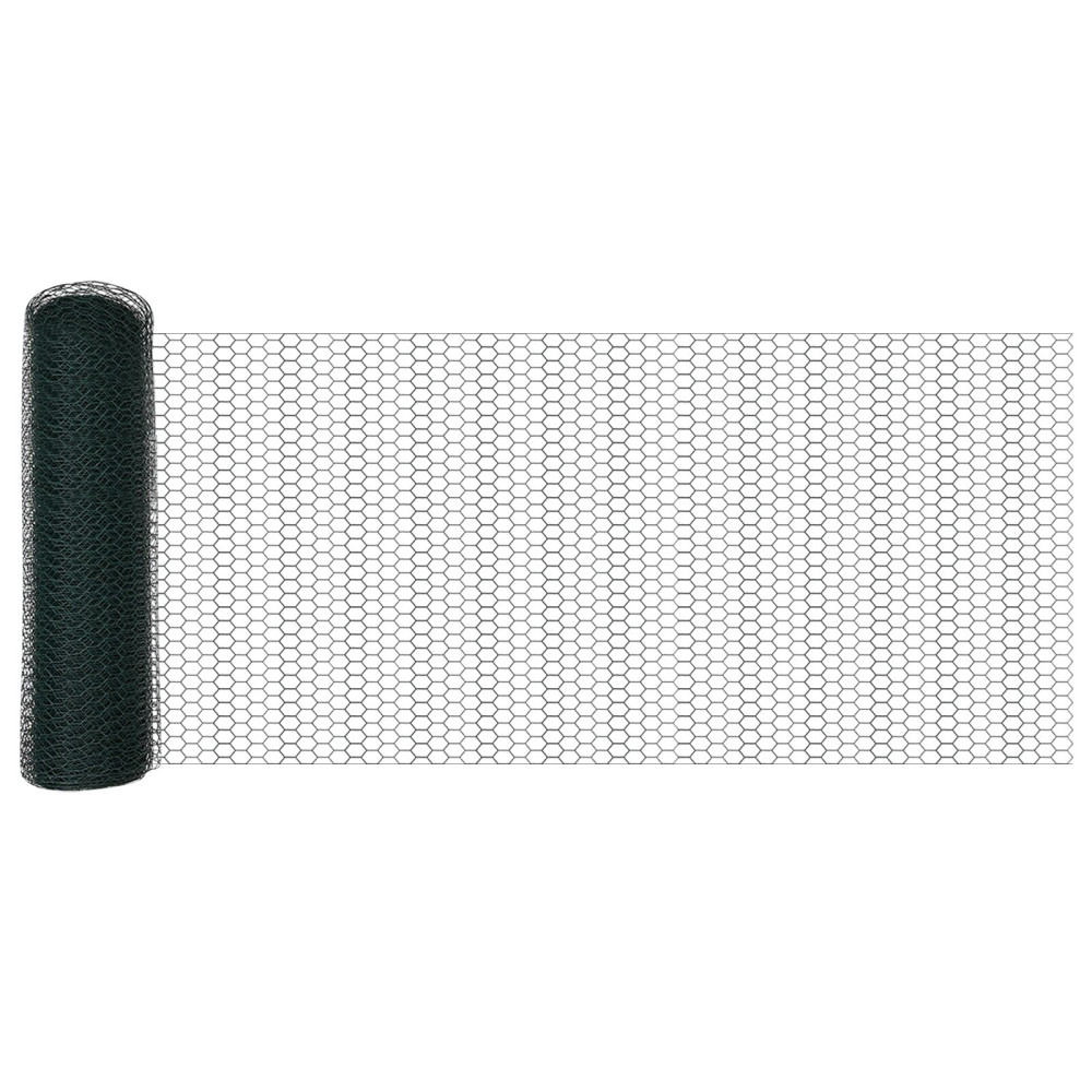 Produktbild för Svetsat trådstängsel 10 x 0,4 m (B x H) PVC-belagda stål Grön