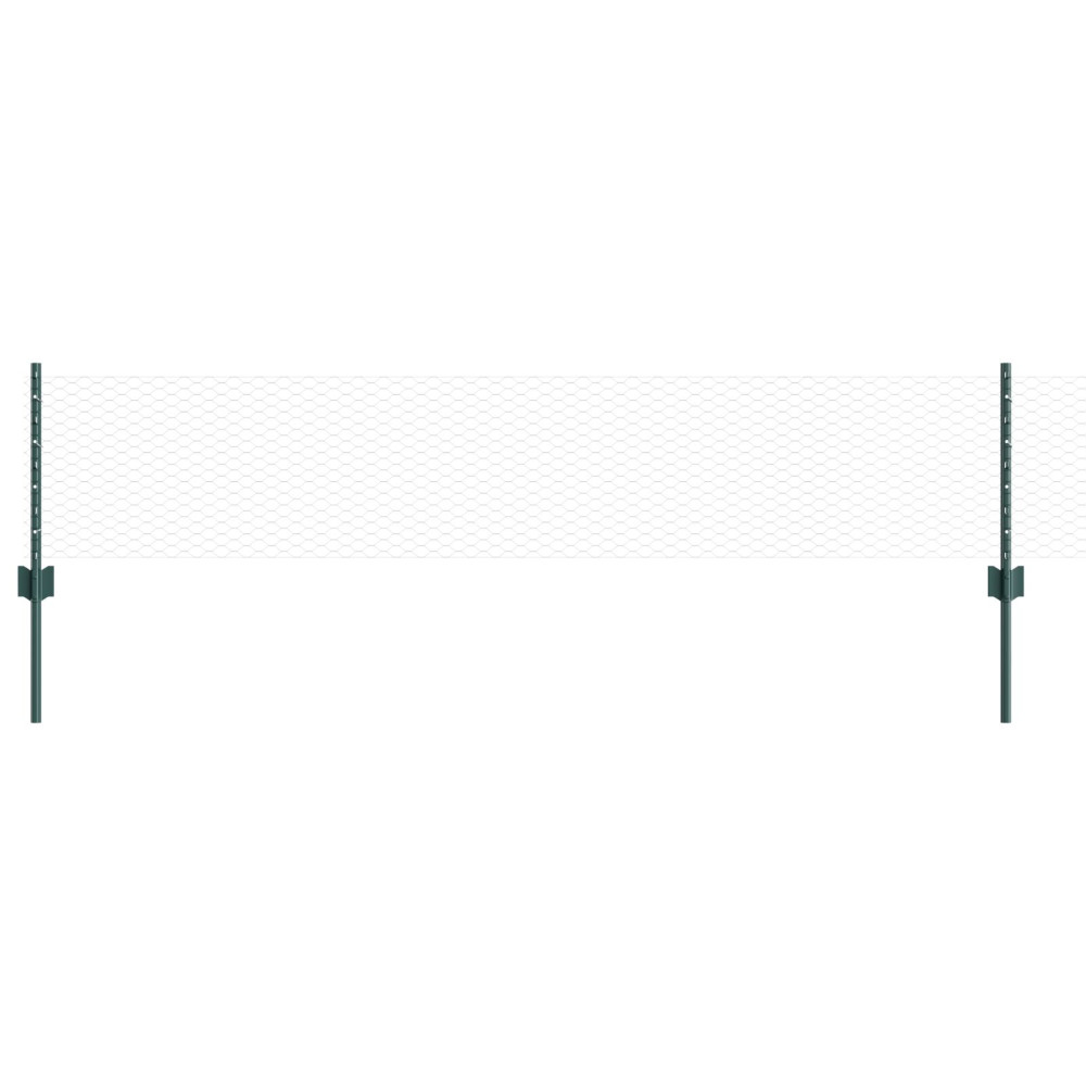 Produktbild för Svetsat trådstängsel 10 x 0,4 m (B x H) PVC-belagda stål Grön