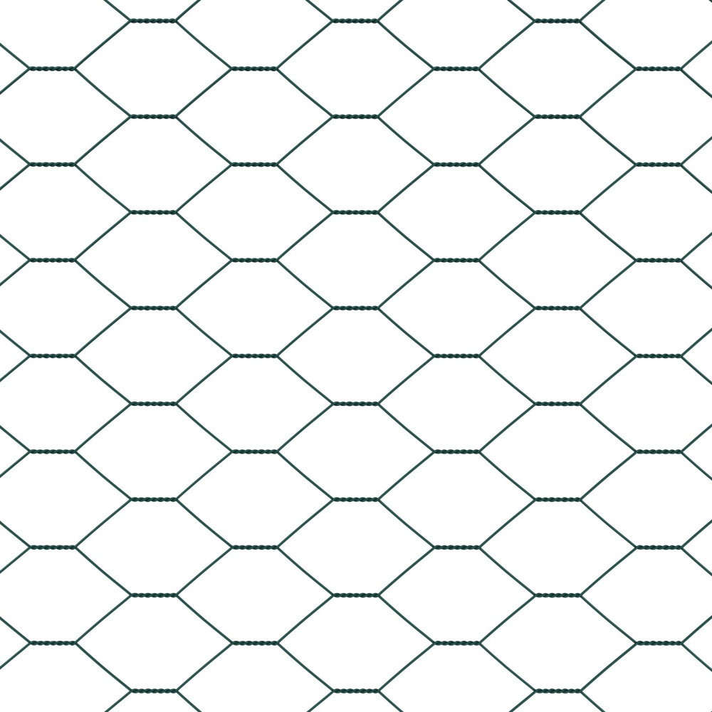 Produktbild för Svetsat trådstängsel 10 x 0,4 m (B x H) PVC-belagda stål Grön