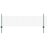 Produktbild för Svetsat trådstängsel 10 x 0,5 m (B x H) PVC-belagda stål Grön