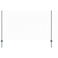 Produktbild för Utomhus hexagonal stängsel med stolpe 25 x 1,4 m Grön Mesh