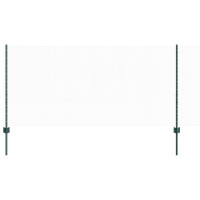 Produktbild för Utomhus hexagonal stängsel med stolpe 50 x 1 m PVC-belagda stål