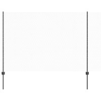 Produktbild för Utomhus hexagonal stängsel med stolpe 25 x 1,6 m Grå Mesh