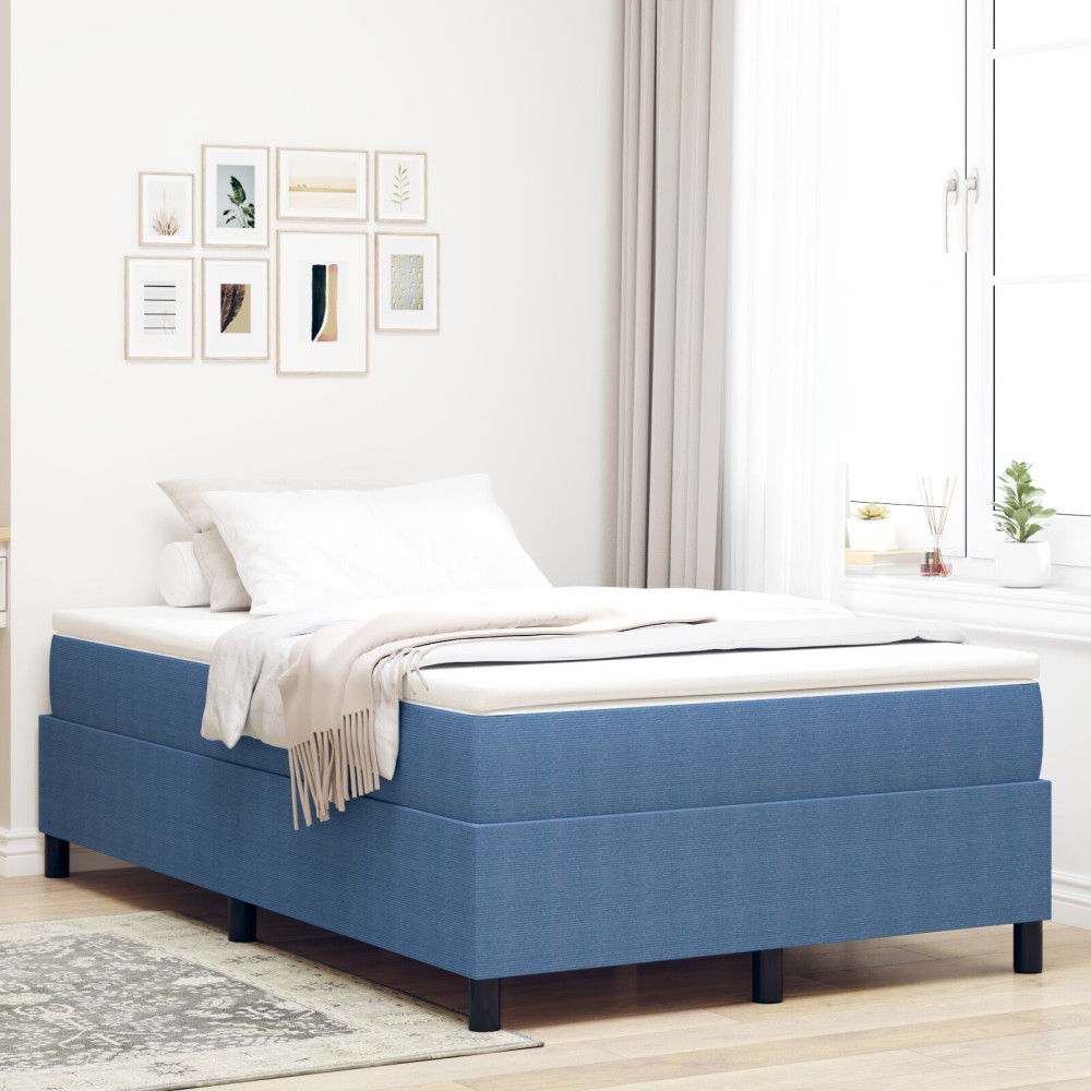 Produktbild för Bäddfjäder Blå och Vit 120 x 200 cm Kordread tyg