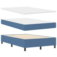 Produktbild för Bäddfjäder Blå och Vit 120 x 200 cm Kordread tyg