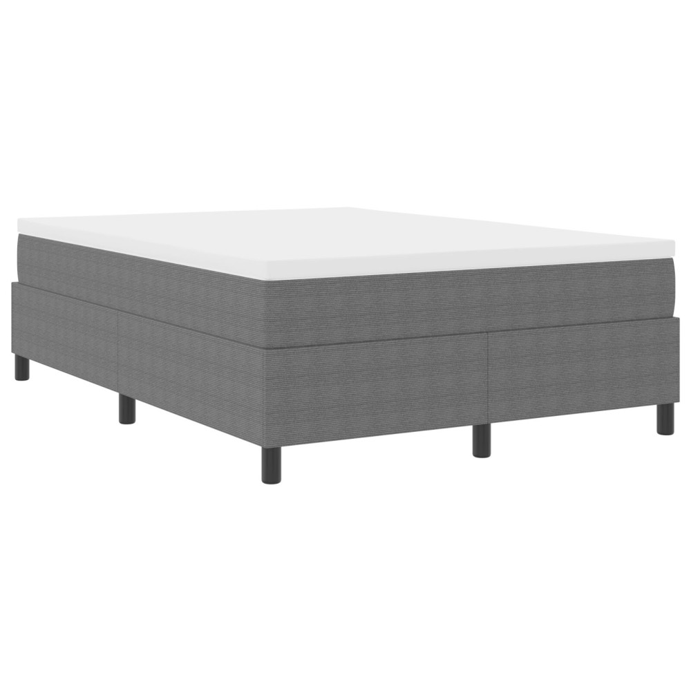 Produktbild för Bäddfjäder Ljusgrå och vit. 140 x 200 cm Kordread tyg