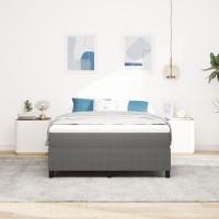 Produktbild för Bäddfjäder Ljusgrå och vit. 140 x 200 cm Kordread tyg