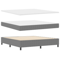 Produktbild för Bäddfjäder Ljusgrå och vit. 180 x 200 cm Kordread tyg