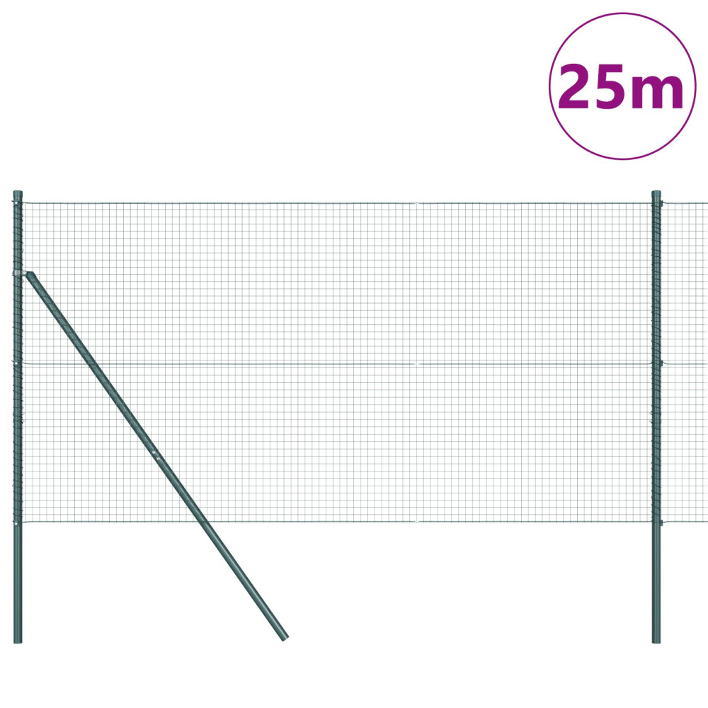 Produktbild för Markfixerat Svetsat Stängsel 25 x 1,2 m (B x H)
